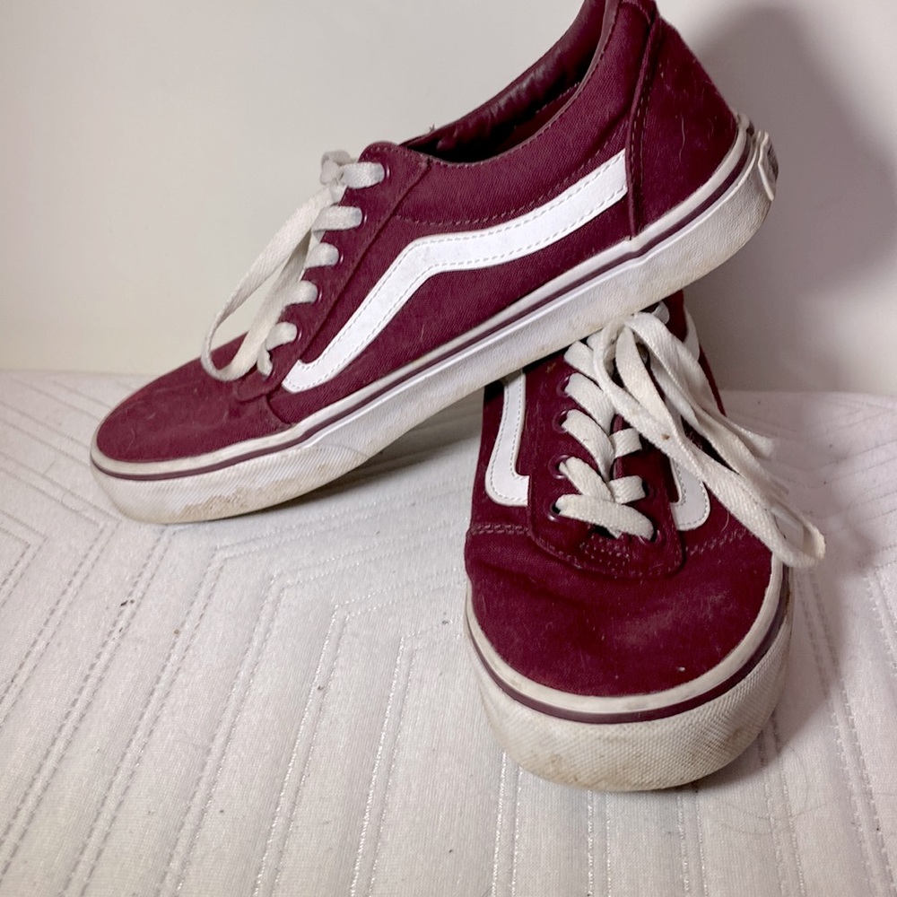 Maroon Vans - image 1